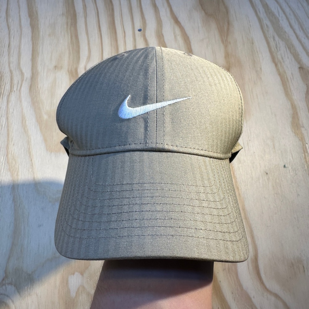 Nike Legacy91 Dri-FIT Hat Khaki Tan Herringbone Adjustable Strapback Cap
